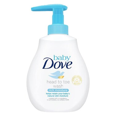 Dove Baby Head to toe Wash Moist 200Ml