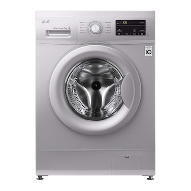 LG Front Loading Washing Machine - 7 kg - Silver - FH2J3QDNG5