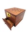 Wooden Classic  Style Burner, Dhoop Holder, With Base Square and top Cone Shap Doop Holder,Wooden Incense Burner Box