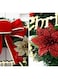 Large Christmas Wreath for Door or Wall, Garland Christmas Home Decoration (Red Ribbon 2)