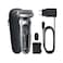Braun Wet &amp; Dry shaver with travel case - Silver - 71-S1000S