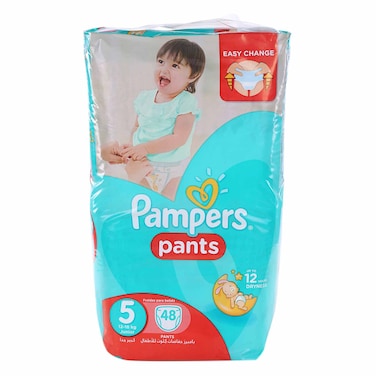 Pampers Junior Diapers Jumbo Pack Size 5 48 Count 12-18 KG