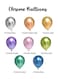 Metallic Chrome Balloons 50 Pcs 12 Inch Helium Shiny Thicken Latex Party Decoration (Chrome Rose Gold)