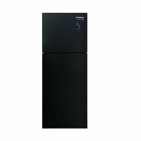 ثلاجة فريش نوفروست زجاج هارمونى - 397 لتر - اسود - FNT-MR470YGQMI