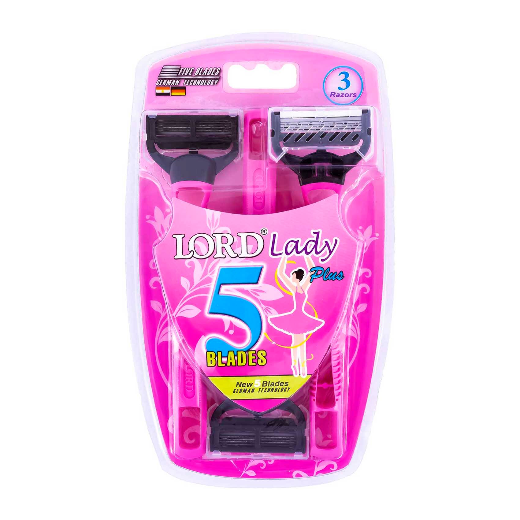 Lady Regiment Razor Buy Lord Lady Plus Razor For Women 5 Blades Technology - 3 Razors ...