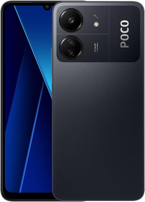 Xiaomi Poco C65, 8GB RAM, 256GB, 4G LTE GSM, Black (50MP Triple Camera 6.74&quot; Octa Core, Tmobile Mint Tello Global, Global Unlocked + With Fast 33W Car Charger, Global ROM)