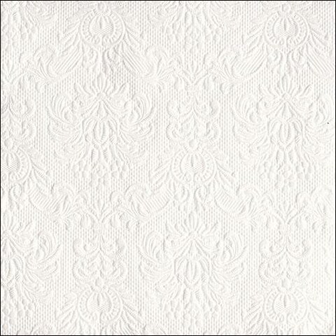 Ambiente Large Embossed Napkins, White