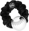 Invisibobble Sprunchie, True Black - Spiral Hair Ring Meets Scrunchie, No Kink, Strong Hold, Stylish Bracelet, 90S Trend - Suitable For All Hair Types