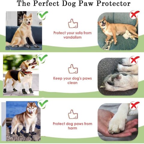 Hc Pet Dog Boot Size 8 - 8x8.5cm (1 pair)