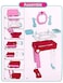 2 in 1 Pretend Play Kids Vanity Table and Chair Beauty Mirror and Accessories Play Set with Trolley Fashion  Makeup Accessories for Girls