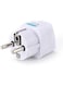 Generic 3 Pieces Type E/F 2-Pin Grounded Plug Adapter