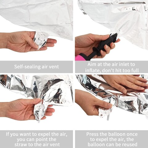 NUMBER 1 FOIL BALLOON 32 INCH SILVER