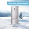 Bompani 380L Bottom Freezer Refrigerator With 1 Year Warranty - BBF380SS Silver