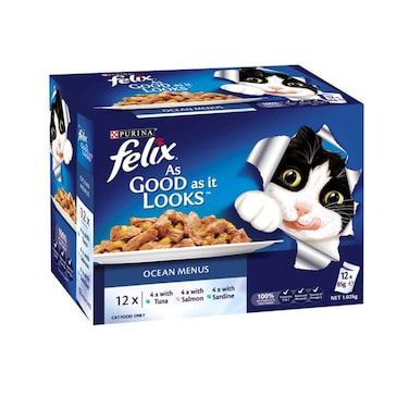 Purina Felix Cat Food Ocean Menu In Jelly 85grx12Pieces