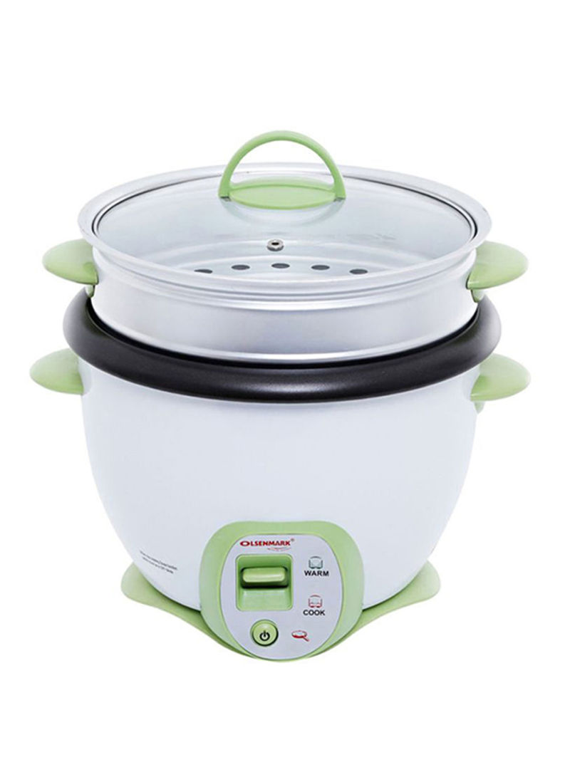 Olsenmark Rice Cooker 650W OMRC2117 White/Green