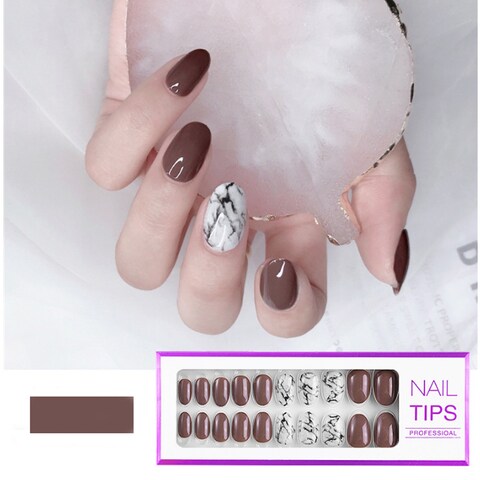 اشتري 30pcs/set Reusable False Nail Tips for Nail Salons and DIY Nail Art (05) في الامارات