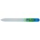 Nippes Long Glass Nail File, Blue And Green