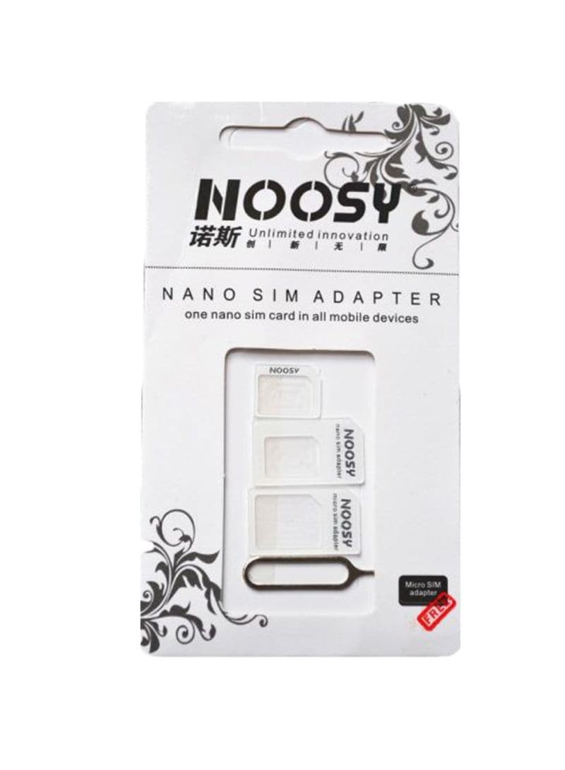 Buy Noosy - Nano SIM Adapter White Online | Carrefour UAE
