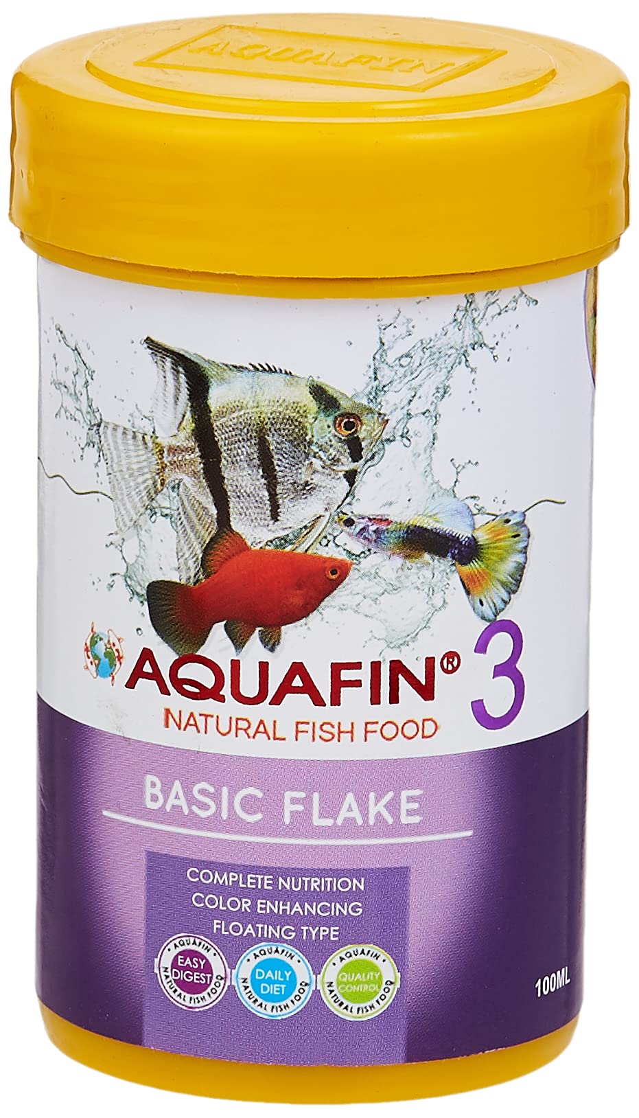 Buy KW Zone Aquafin Basic Flake Food 100 ml Online | Carrefour UAE