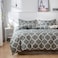 Luna Home-Single Size Bedding Set 4 Pieces Without Filler, Geometric Design