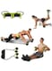 Abdominal Waist Slimming Trainer Exerciser Roller Double Ab Wheel Fitness Equipment Yoga Resistance Pull Rope For Home Fitness
