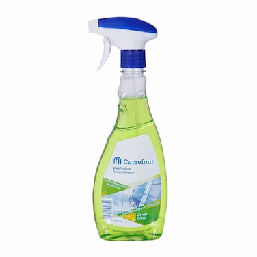 Carrefour Glass Cleaner with Lemon Scent - 500 ml