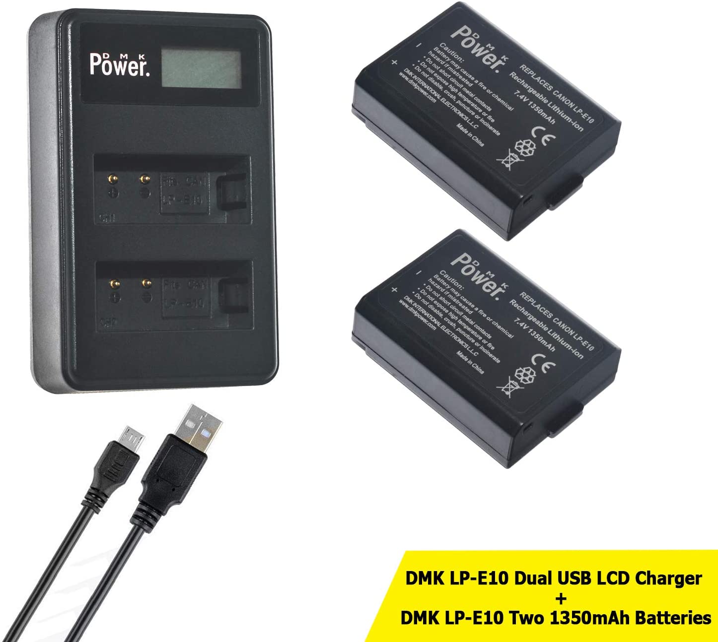 دي إم كي باور DMK Power lp-e10 Battery Charger Kit
