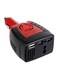 Generic Portable USB Car Charger Black/Red