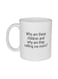 muGGyz Printed Quote Coffee Mug White 325ml
