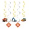 Creative Converting- Big Dig Construpcsion Dizzy Danglers Asstd 5pcs< >Yellow/Black< >