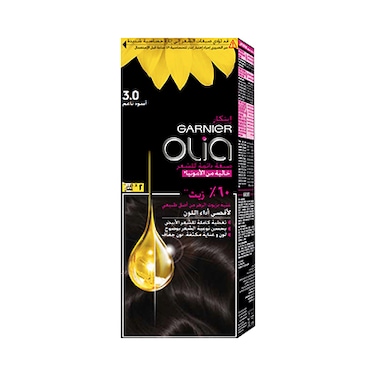 Garnier Olia No Ammonia Permanent Hair Color With 60Percent  Oils 3.0 Soft Black 1 Piece