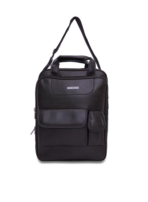 PARA JOHN Vertical Slipcase Secure Business Professional Multi-Purpose Travel Laptop Bag with Hideaway Handles, Cross Shoulder Strap, Protective Padding  / Office Bag / Macbook Bag / Backpack