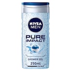 Buy NIVEA MEN 3in1 Shower Gel Body Wash Pure Impact Fresh Scent 250ml in UAE