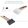 عام-6-بوصة 4 دبوس موليكس إلى 15 دبوس SATA موصل الطاقة محول سلك محفظة 5pcs
