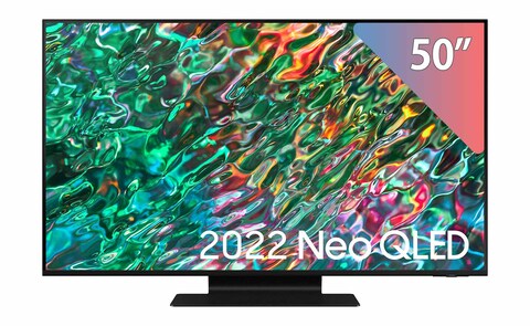سامسونج QN50QN90B - تليفزيون ذكي 50 بوصة كيو إل إي دي فائق الدقة
