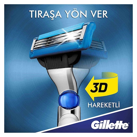 Gillette Mach3 Turbo 3D Razor Handle + 2 Blades
