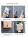 Vsell24&trade; Wall Mounted Self Adhesive Waterproof Tissue Paper Roll Dispenser Toilet Paper Napkin Holder Storage Box Compatible with Roll Paper Tissue Paper for Bathroom Kitchen Living Room Pink/Grey