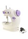 Generic Double Thread Mini Sewing Machine White/Purple Fhsm-202 White/Purple