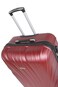 Senator Hard Case Cabin Luggage Trolley Suitcase for Unisex ABS Lightweight Travel Bag with 4 Spinner Wheels KH115 Burgundy