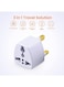 Generic 3 Pieces Universal Power Plug For UAE/KSA/UK/HK, 3 Pin Travel Adapter Power Converter Socket For Us/Au/Jp/Cn