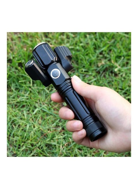 Sunshine - Electric LED Torch With 3 Head Black 14.6centimeter