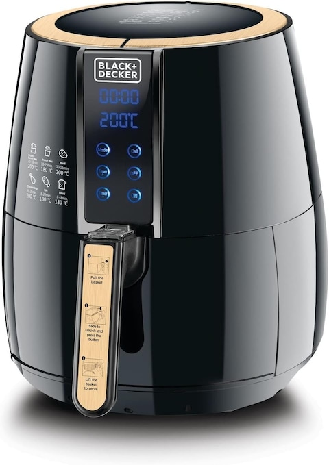 Black Decker Digital Air Fryer Aerofry Black 4 Litres Af400 B5 Online Carrefour UAE