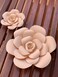 3D Foam Flower Wall D&eacute;cor Beige Color 26x26cm
