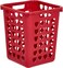Cosmoplast 33L Square Laundry Bin, Dark Red