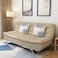 Vital Fabric Multifunction Folding Foam Sofa Bed Set Living Room (Beige)