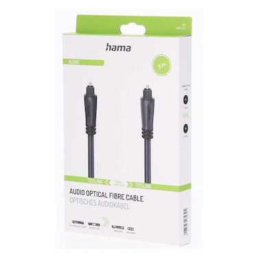 Hama 205135 Audio Fibre Optical Cable 3m Black