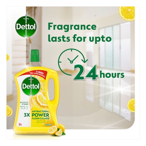 ديتول3X  منظف أرضيات فعال ضد البكتيريا برائحة الليمون 3 لتر