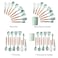 Decdeal - 9PCS Cooking Utensils Kitchen Utensil Set Silicone Kitchenware Set Wooden Handle&nbsp;Cookware Set Chef Nonstick Cookware Kitchen Gadgets