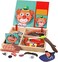 80 Pcs Magnetic Wooden Puzzle Clown Face Making Toys for 3+ aged Kids