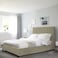 In House Las Palmas Velvet Bed Frame - Queen - 200x150 cm - Ivory